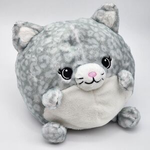 Squishable Gray Spotted Kitty 7" Round Soft Plush